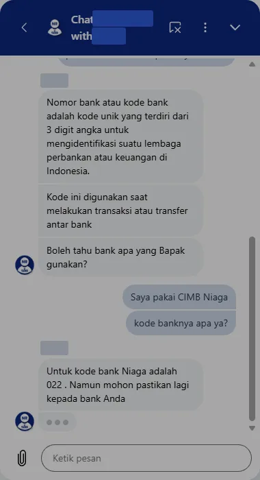 Live chat Plus500 dalam Bahasa Indonesia, nomor obrolan dan nama petugas disensor